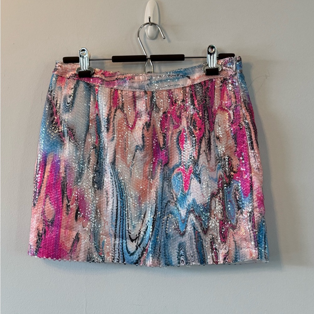 NAVIE multicolour sequin skirt